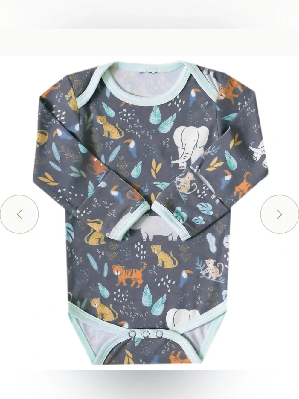 Copper Pearl Long-Sleeve Bodysuit in Bengal 0-3mo